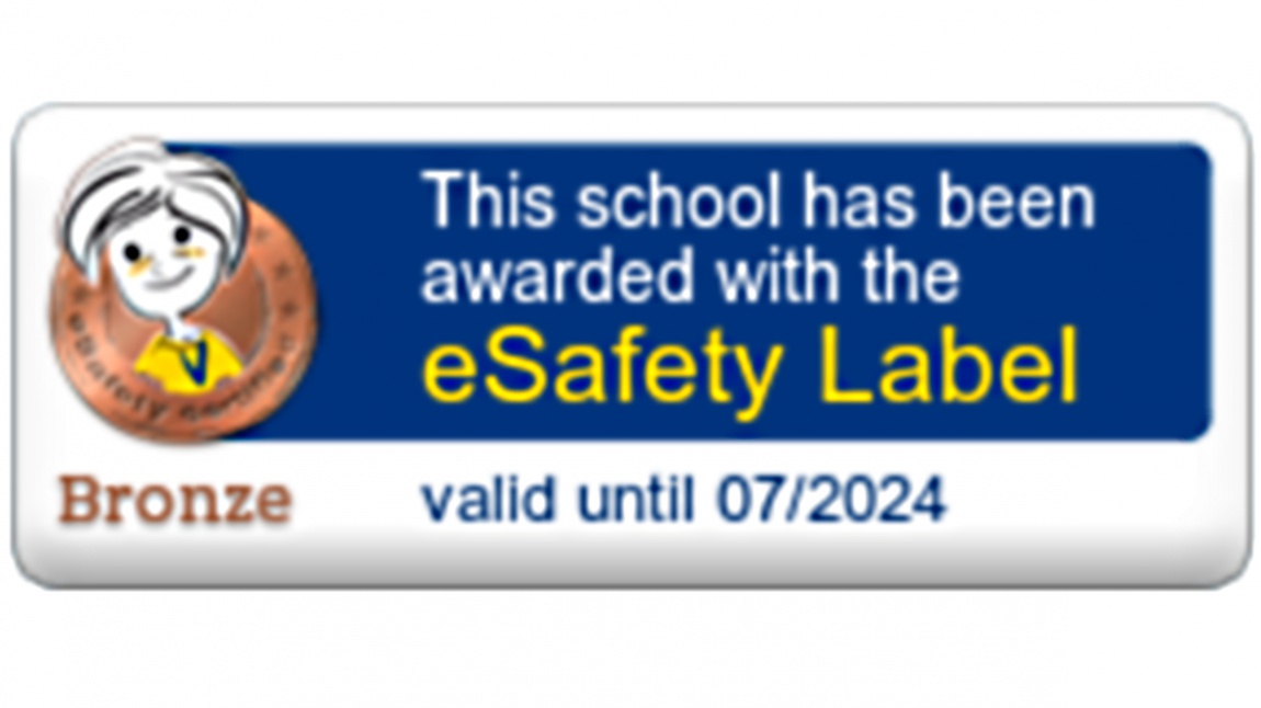 Okulumuz Bronze eSafety Label etiketi ile ödüllendirildi. 